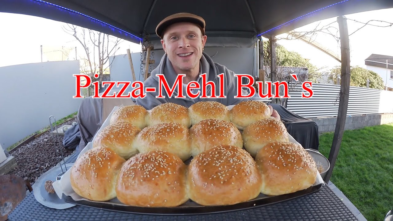 Burger und Pulled Pork - Bun mit Pizza Mehl Typ 00 im Grill & Chill Style