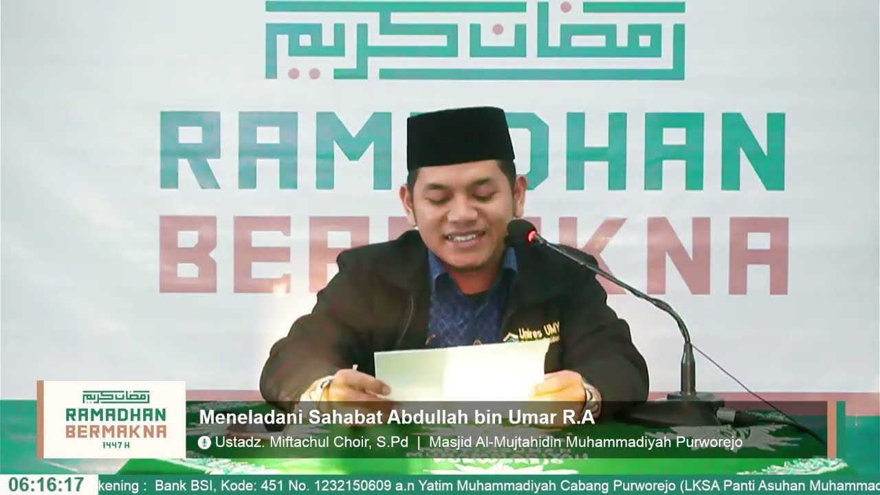 Meneladani Sahabat Abdullah bin Umar r.a.- Ustadz. Miftachul Choir, S.Pd