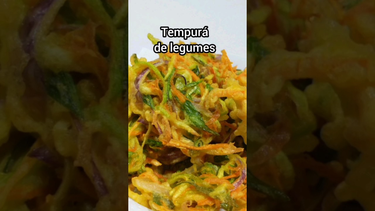 Tempur&aacute; de legumes, receita oriental f&aacute;cil. #receitas #comida #comidajaponesa