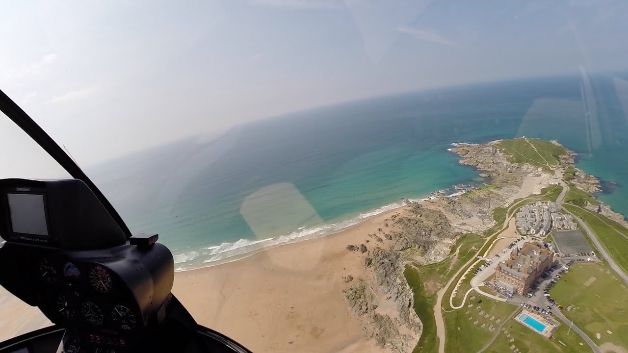 R44 Helicopter - The Headland Hotel, Newquay - GoPro Hero 3+