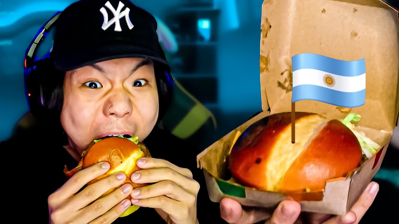 probando las hamburguesas del mundial ⚽