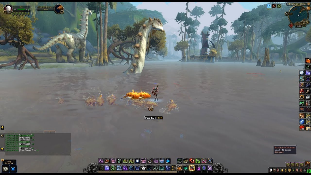 WoW BFA Skinning - 2.5k+ Shimmerscale / hour ( Best Spot for Scale Gathering )