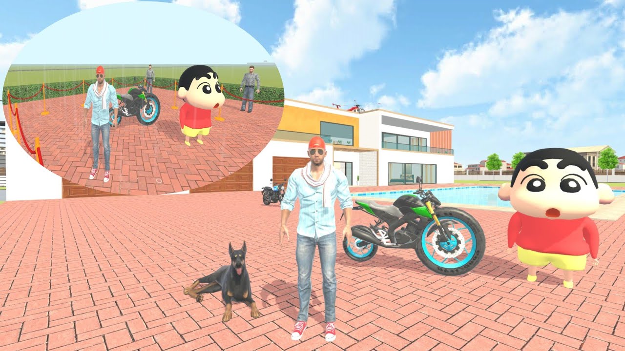 Franklin ne shinchan ke liye showroom me new bike purchase Kiya 🤩 Indian Theft auto simulator game