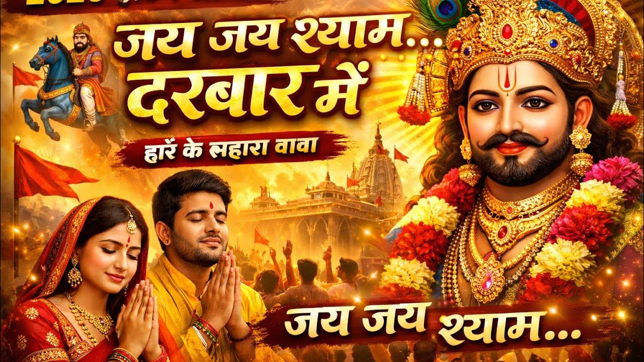 2026 का सुपरहिट भजन 🔥 जय जय श्याम | श्याम के दरबार में | हारे के सहारा बाबा | New Bhojpuri Bhajan 4K
