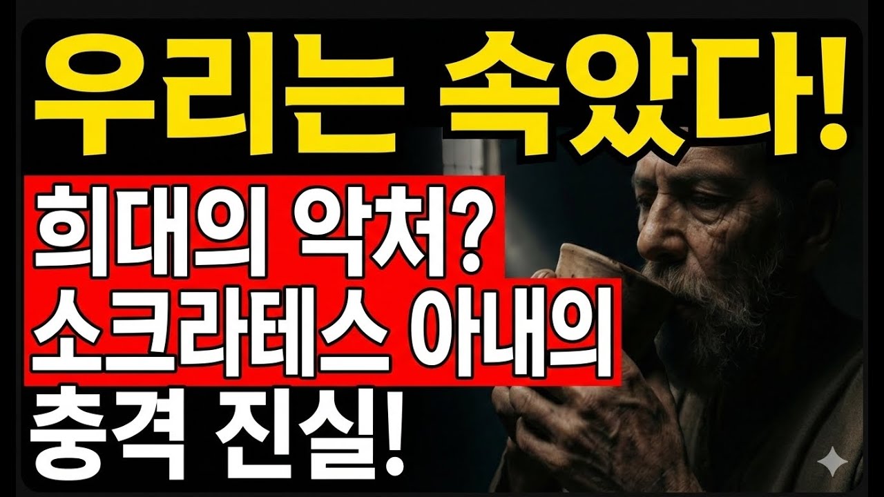 우리는 속았다! 희대의 악처? 소크라테스 아내의 충격적 진실! #소크라테스  #철학자 #독배 #크산티페 #악법도법 #그리스 #역사 #위인 #인문학 #반전실화