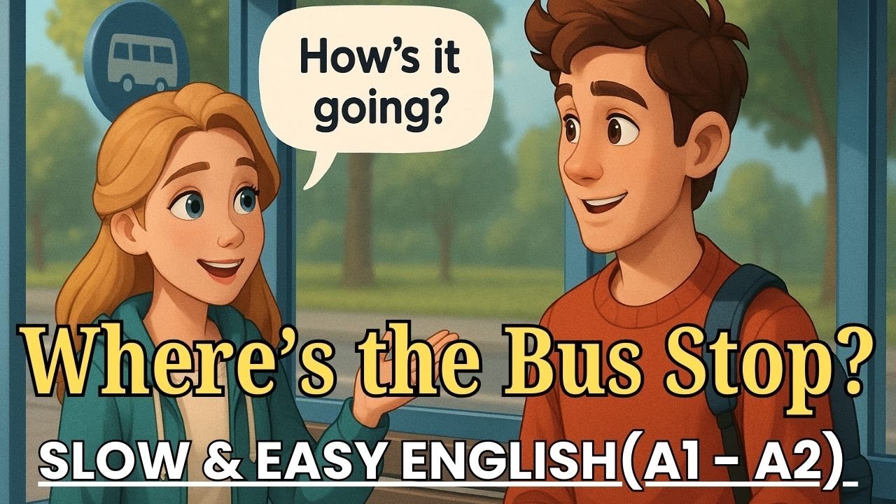 How to Talk About Public Transport | Slow and Easy English For Beginners (A1-A2 Level)
