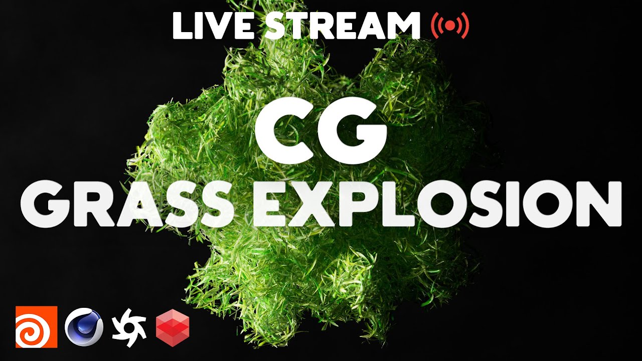 Creating a Grass Explosion in Houdini + Redshift