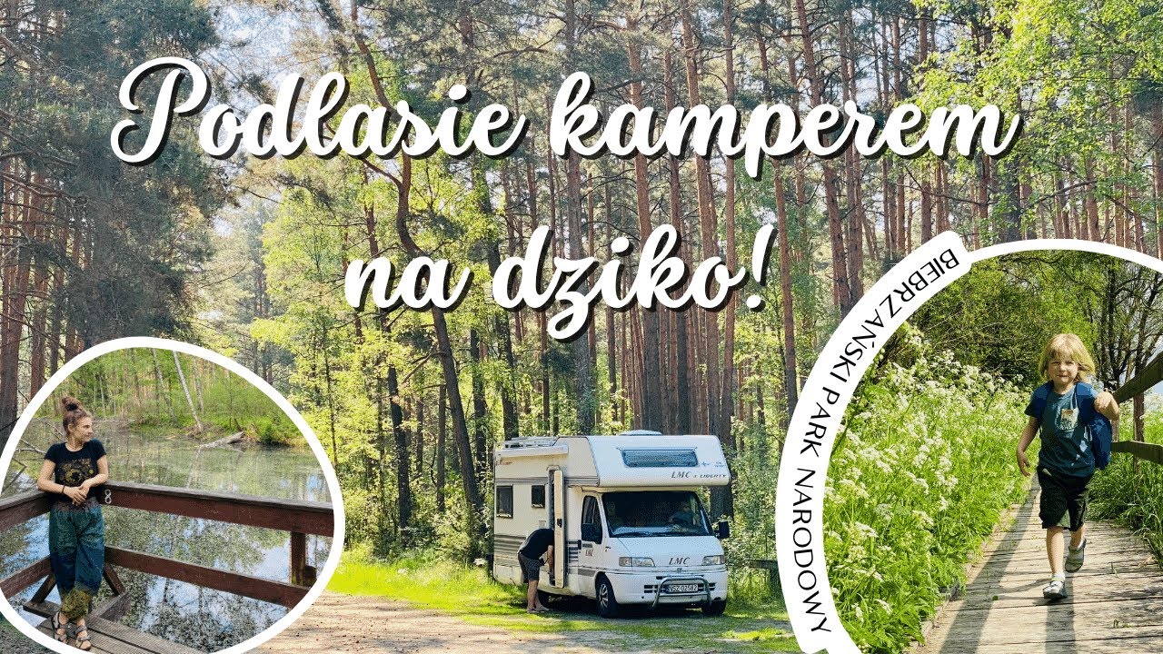 #21 Pierwsza podróż naszym kamperem! Na dziko💪Podlasie- kładkami po mokradłach BPN🌿Noc w lesie😱
