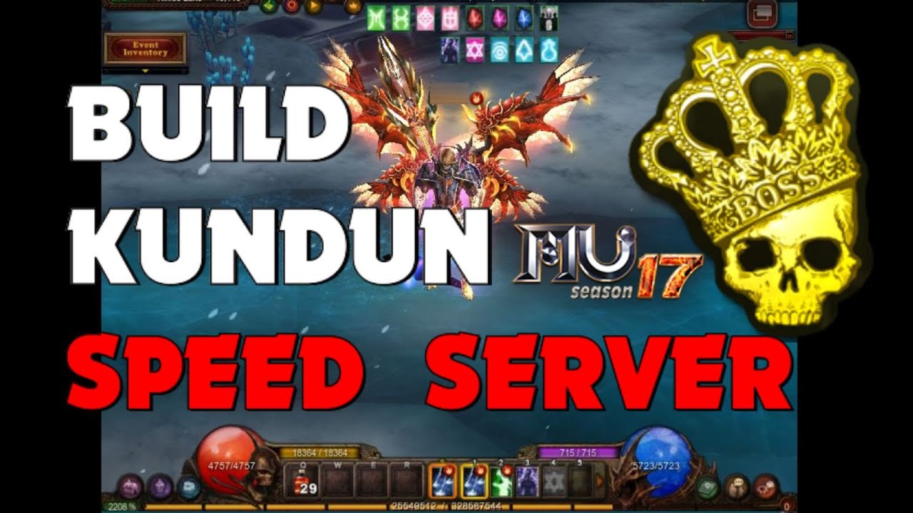⚡️Build Kundun Speed Server Gasta Menos😱Ahorro de Wcoins💎MU ONLINE WEBZEN SEASON 17 🔥