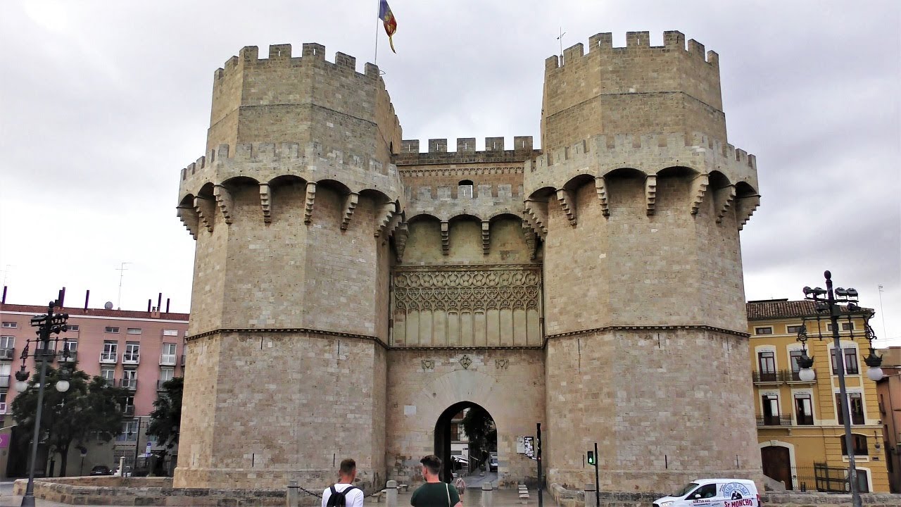 セラノスの塔,バレンシア,スペイン,Torres de Serranos,Porta de Serrans,Valencia,Spain,