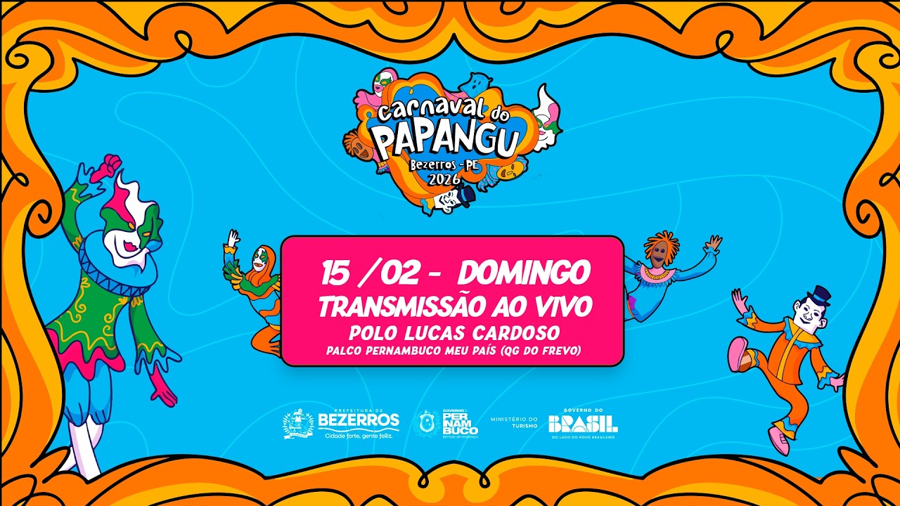 DOMINGO DE CARNAVAL DO PAPANGU 2026