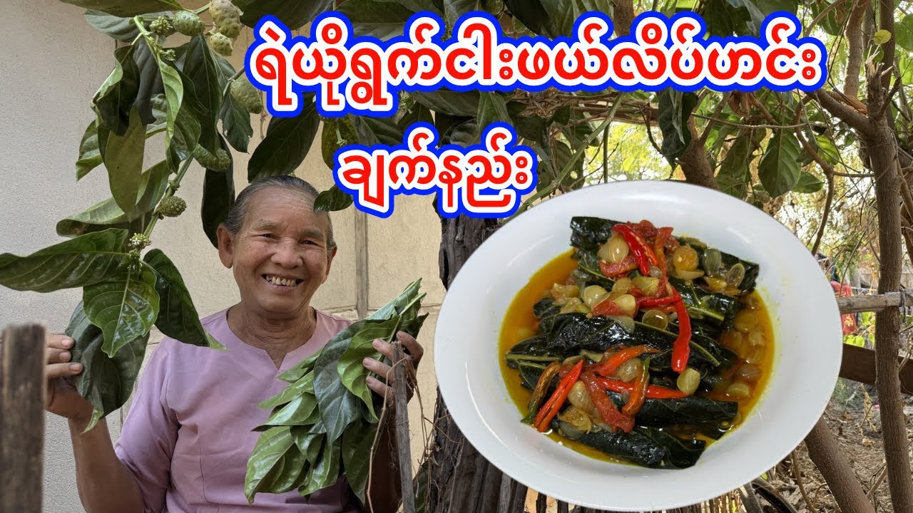 ရဲယိုရွက်ငါးဖယ်လိပ်ဟင်း ချက်နည်း