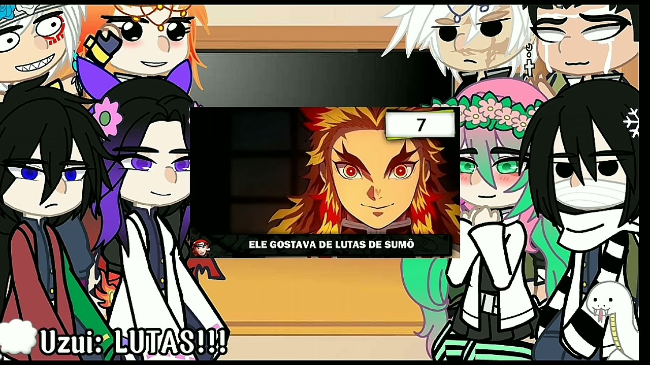 {_}Hashiras react to 25 Fatos sobre Kyojuro Rengoku •2/8 •||Meme||• #demonslayer/#hashiras/#rengoku/