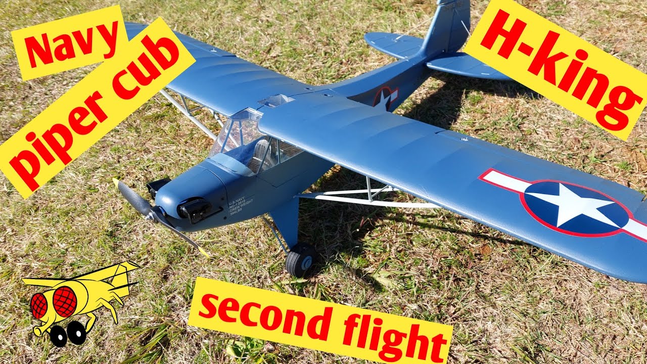H-King Navy Cub 1400mm sec flight J-3 Piper Cub Hobby King