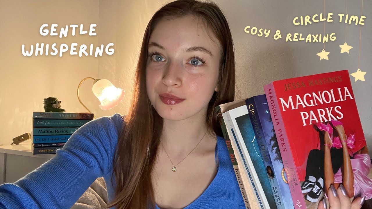 ASMR cosy & relaxing circle time 💗 monthly reading wrap up + wellness tips 📖🌻