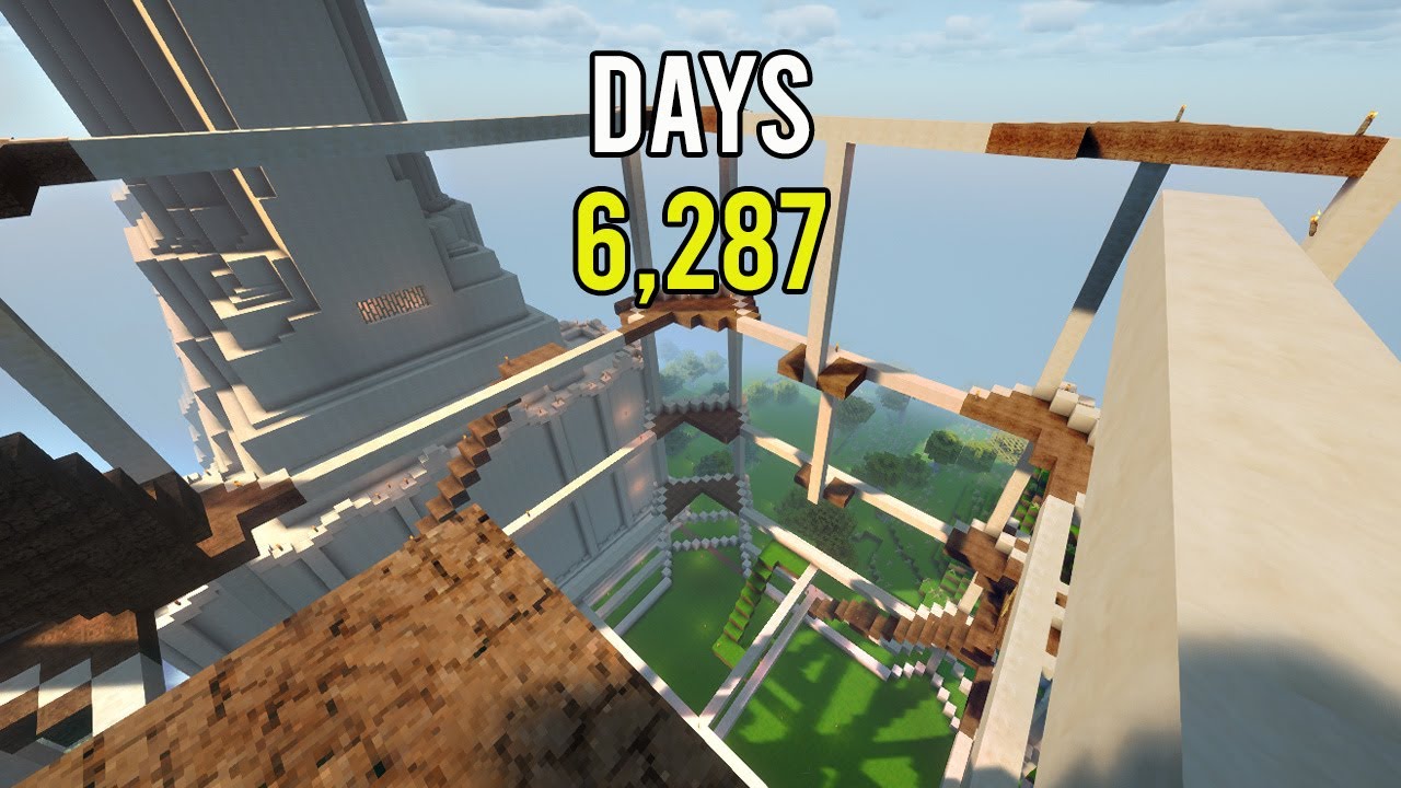 ⛏️ Building Minecraft World  For 6287 Days!
