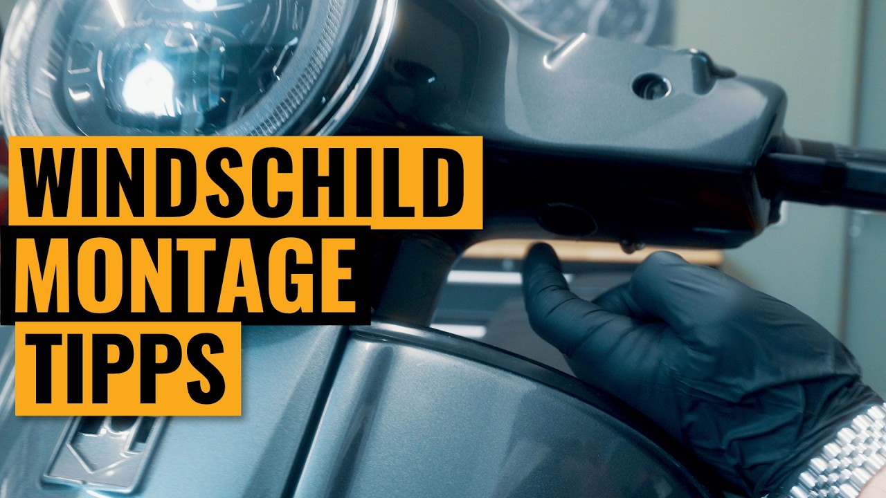 Vespa GTS Windschild richtig montieren – Schritt-für-Schritt Anleitung & Tipps!
