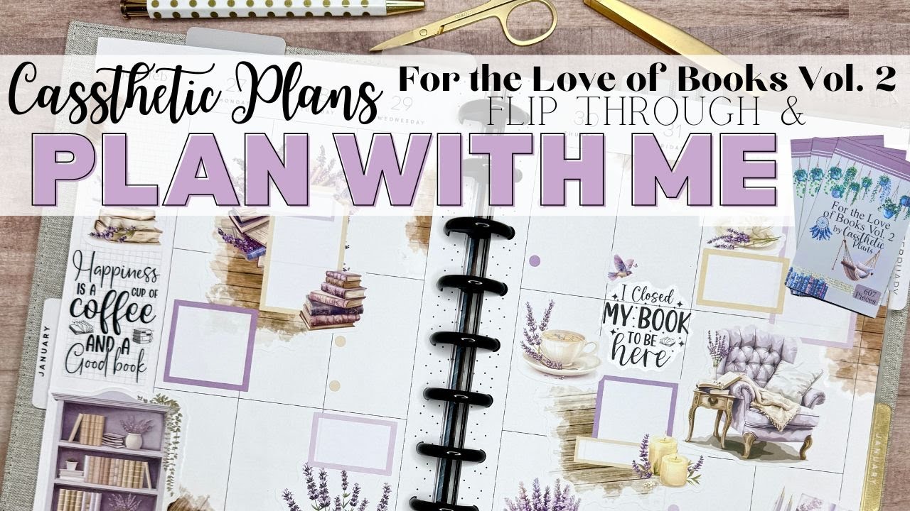 CASSTHETIC PLANS RELEASE | FOR THE LOVE OF BOOKS VOL 2 | VERTICAL LAYOUT PLAN WITH ME | FLIP THROUGH