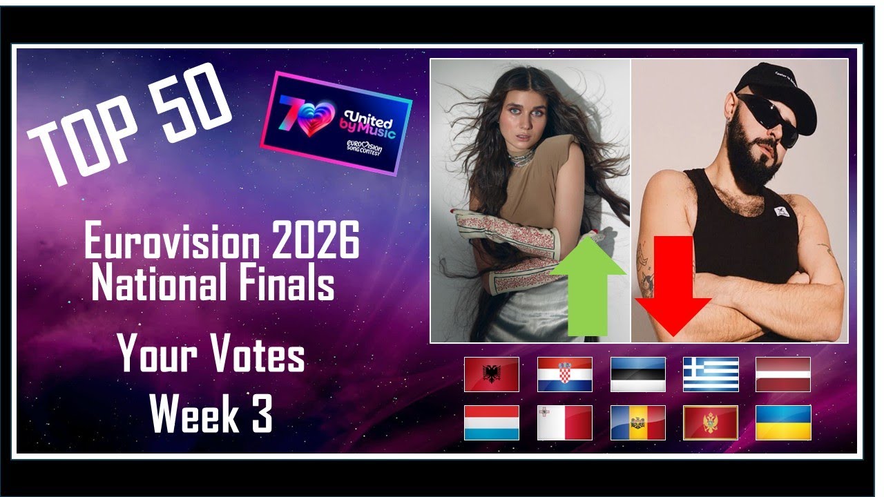 YOUR VOTES | TOP 50 | National Finals | Eurovision 2026 Charts Week 3