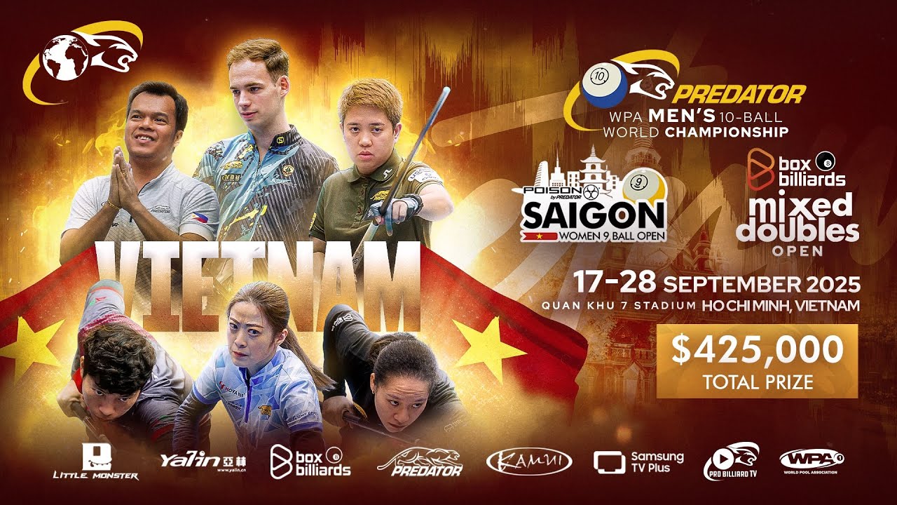 Table 1 ▸ Day 3 ▸ Men&rsquo;s 10-Ball World Championship / Women's Open ▸ Vietnam 2025