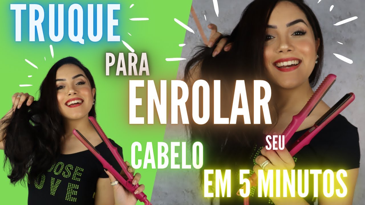 TRUQUE PARA ENROLAR O CABELO DE FORMA RÁPIDA E PRÁTICA !! CABELO COM CACHOS !! (Dicas)| Kah Bispo