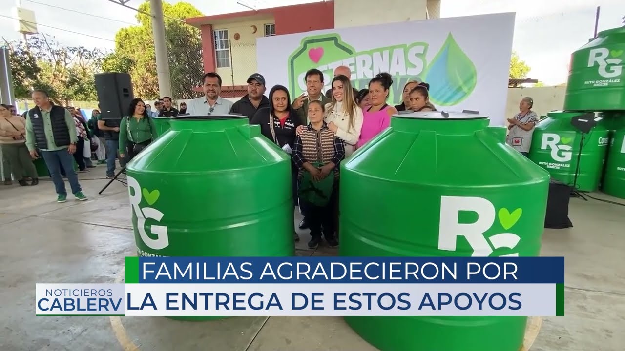 Más bienestar para la Zona Media || Ruth González Silva entrega cisternas y láminas a 200 familias