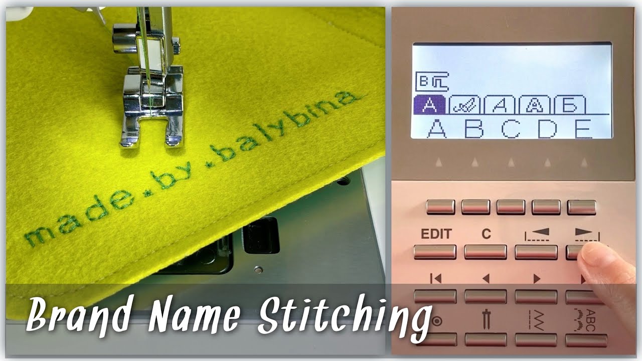 Brand Name Stitching With Singer Quantum Stylist 9960