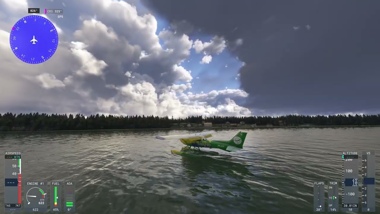 Lento Vaasassa (Finland), Cessna 172 Vesitaso, MSFS24, Pilot Peku.