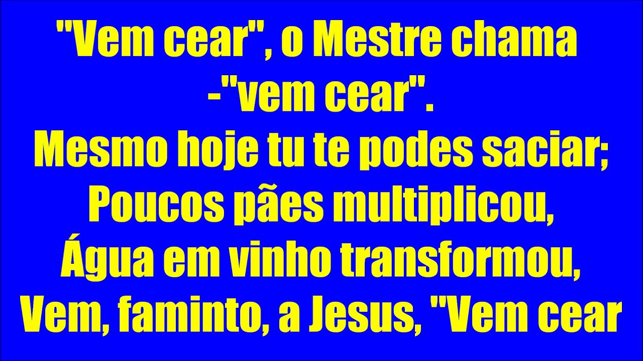 Vem cear play back com legenda