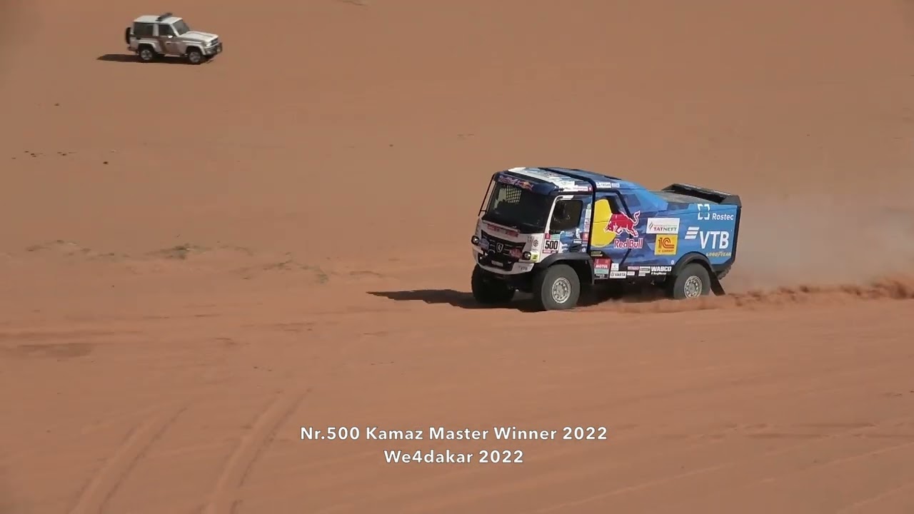 Nr.500 Kamaz Master. Winner 2022 Dmitry Sotnikov, Ruslan Akhmadeev, Ilgiz Akhmetzianov. Kamaz Trucks