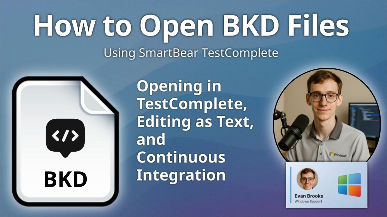 Как открыть файлы BKD (скриптовые модули TestComplete)