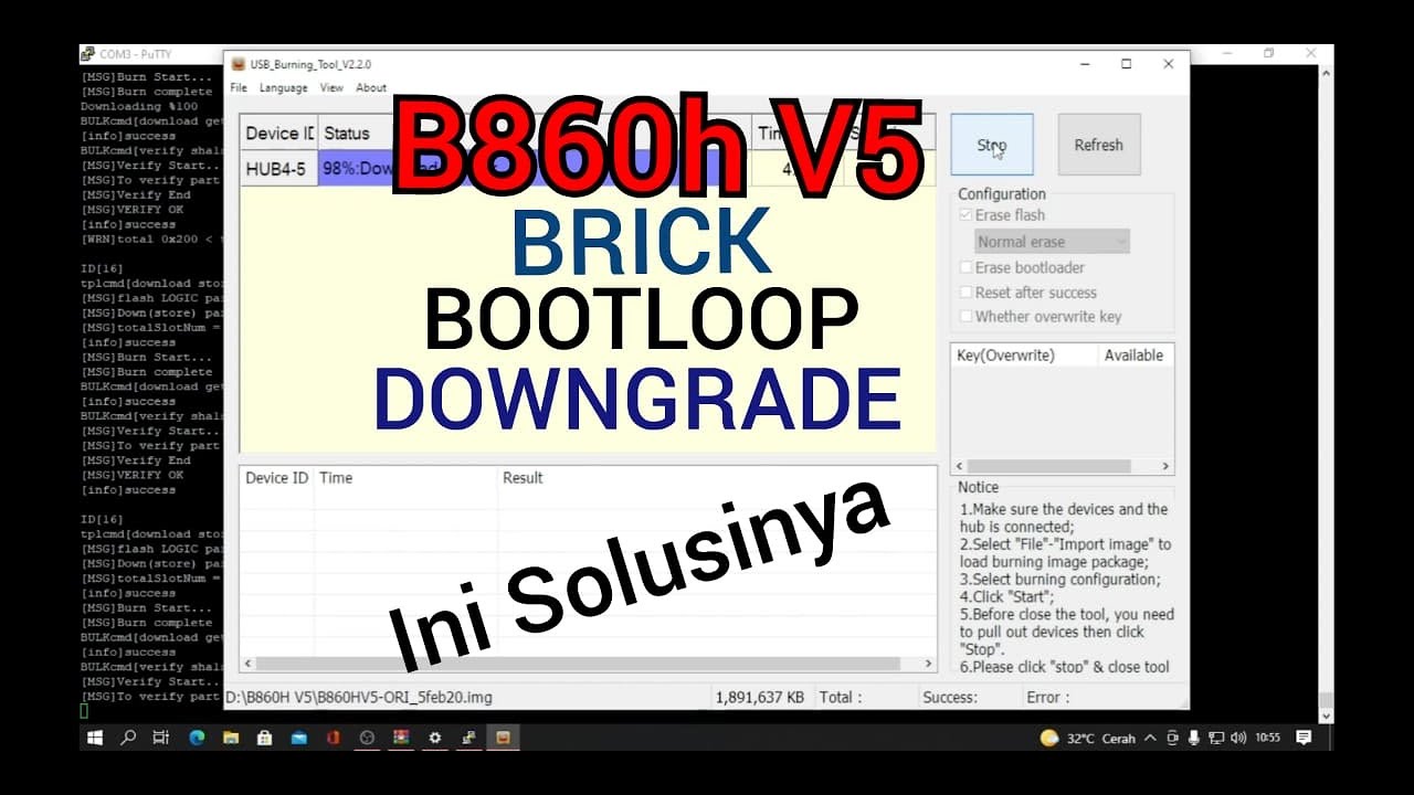 CARA MENGATASI STB B860H V5 BRICK...!!!