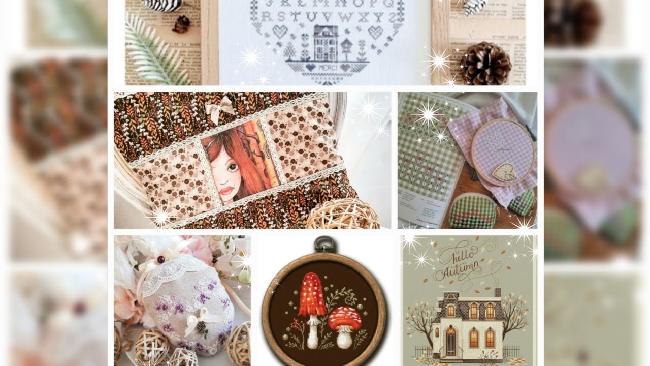 🤍 Flosstube #1 (en français): Lavandes, couleurs automnales et broderie suisse 🤍