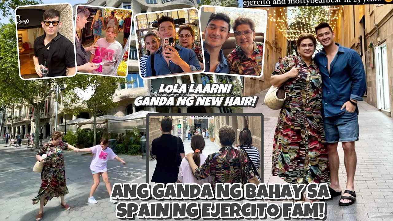 EJERCITO'S HOUSE IN SPAIN 😍 LAARNI BAGAY ANG NEW HAIR LOOK AT MAGKASINGTANGKAD NA SILA NI ELLIE