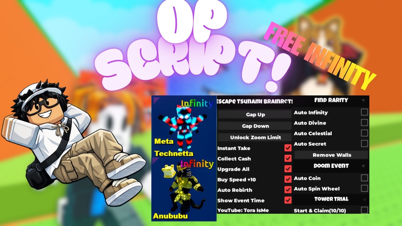 [OP] Escape Tsunami For Brainrots Script - AUTO INFINITY, DIVINE