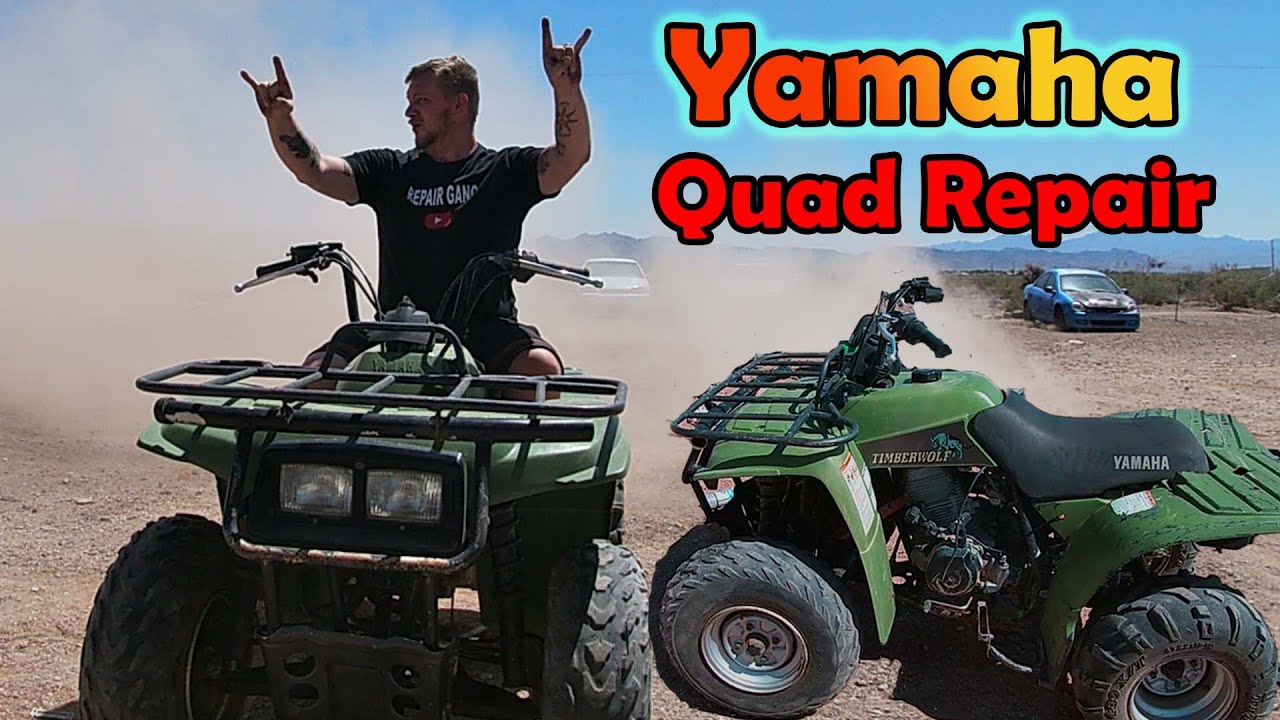 Как снять и почистить карбюратор Yamaha Timberwolf Quad.