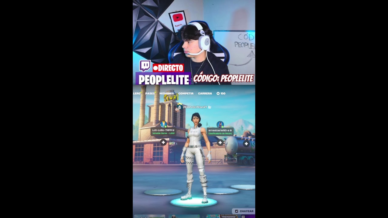 ENCONTRANDO MÍTICAS Y EXÓTICAS en DIRECTO 😎🚨CÓDIGO PEOPLELITE🚨#epicpartner #fortnite #peoplelite