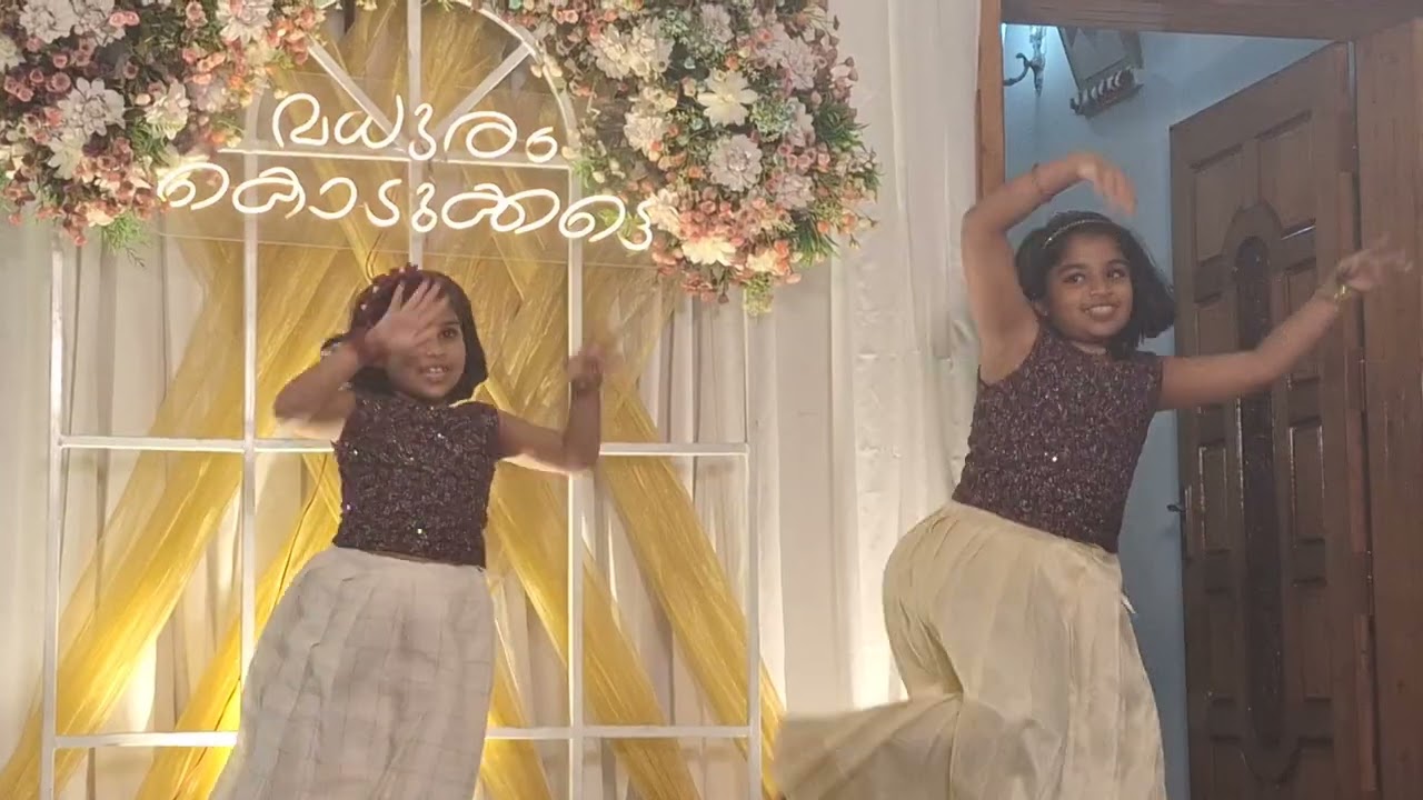 Madhuram veyp dance by Eva & Emy #madhuramveypu #haldi #christianweddings #weddings #trending 