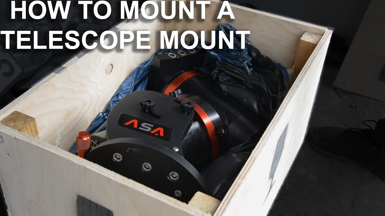 How to mount a telescope mount on a pier, and I am sending my mount for a overhaul