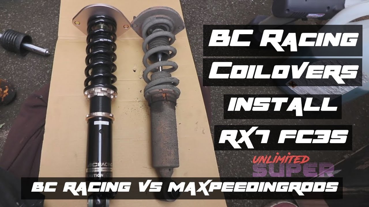 Installing BC Racing Coilovers - RX7 FC // Unlimited Super
