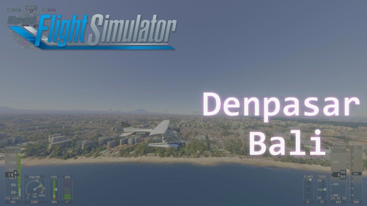 4K Denpasar Bali Indonesia [Microsoft Flight Simulator 2020]