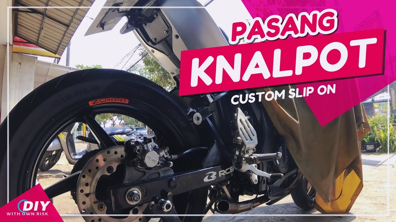 GANTI KNALPOT RACING MALAH BIKIN MALU😭