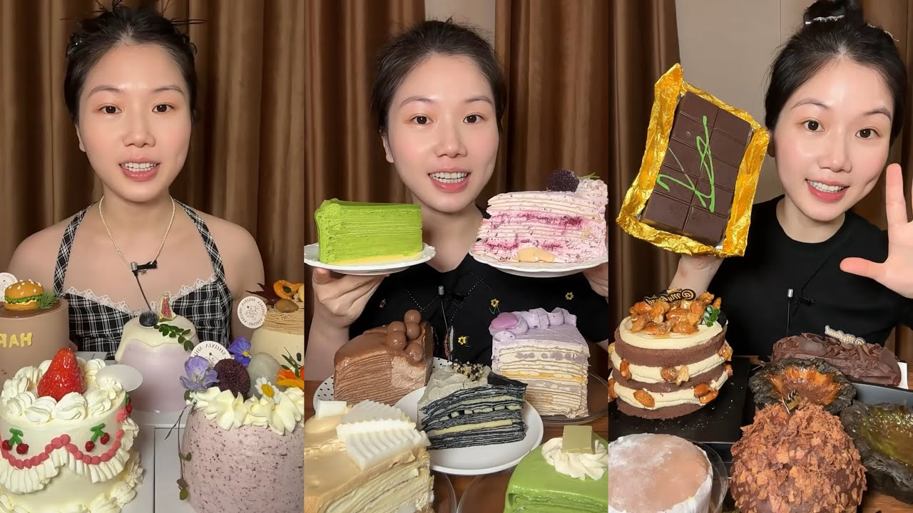 [ASMR] Dessert Mukbang Eating Chocolate Cake | Mukbang Eating Show💗🍰🧁