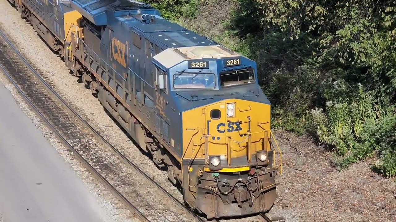Csx Trains in Radnor Yard 