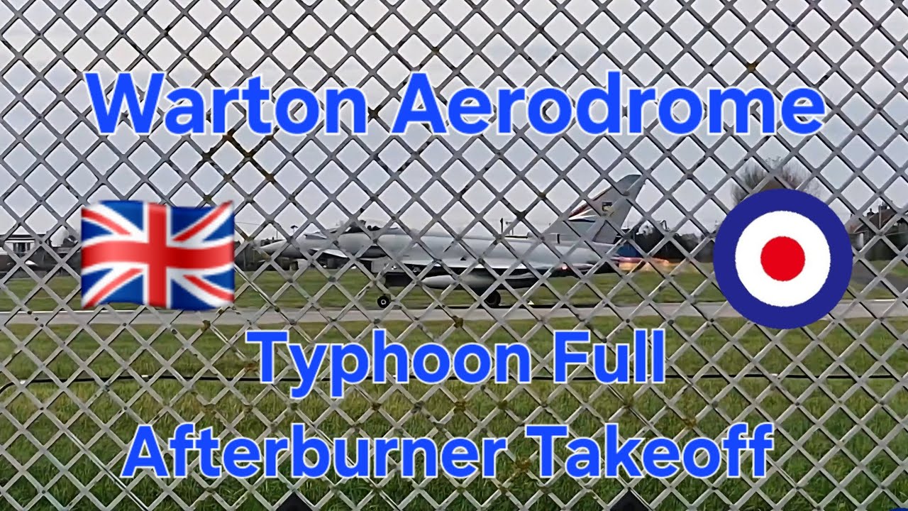 Тайфун. Быстрый набор высоты. Отличное время на аэродроме Уортон 🇬🇧