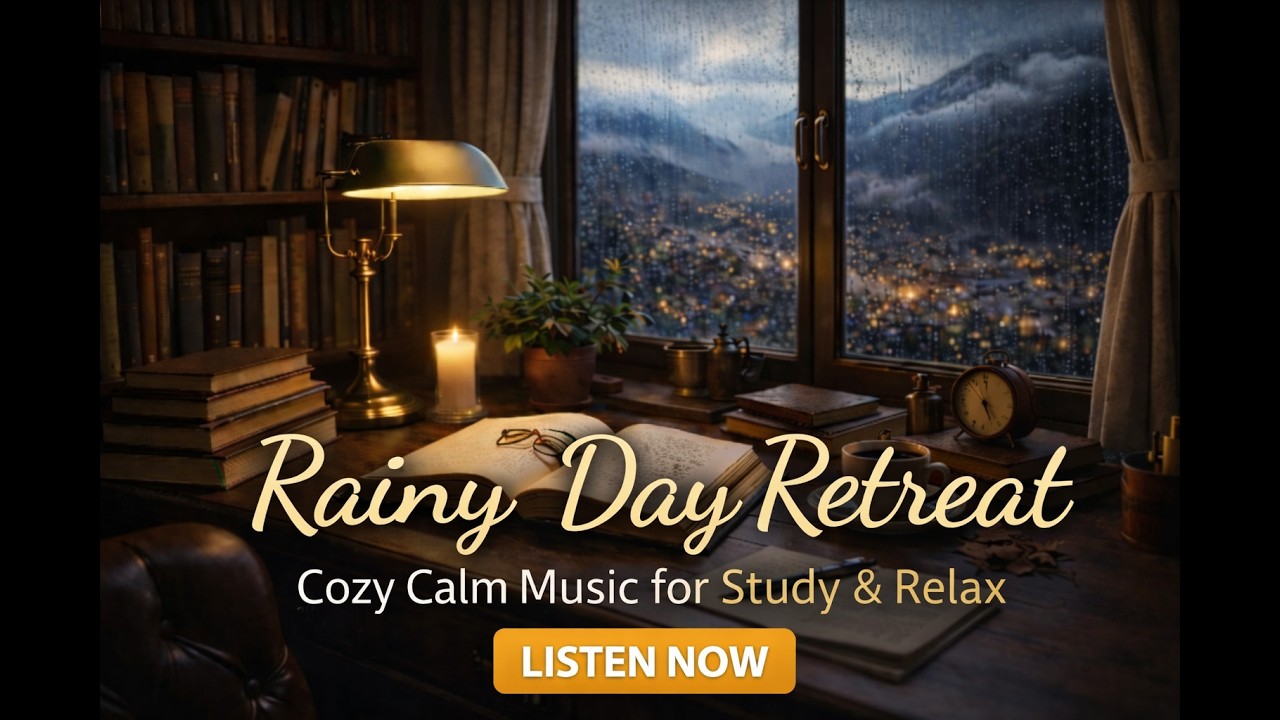 Cozy Rainy Afternoon ☕ | Relaxing Study Music | Calm Focus Music