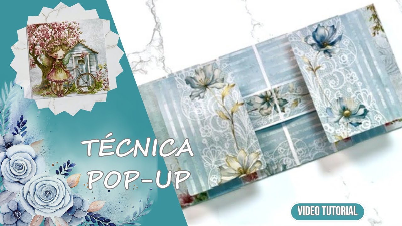 Como Fazer POP-UP 3D para Scrapbook - Técnica Simples