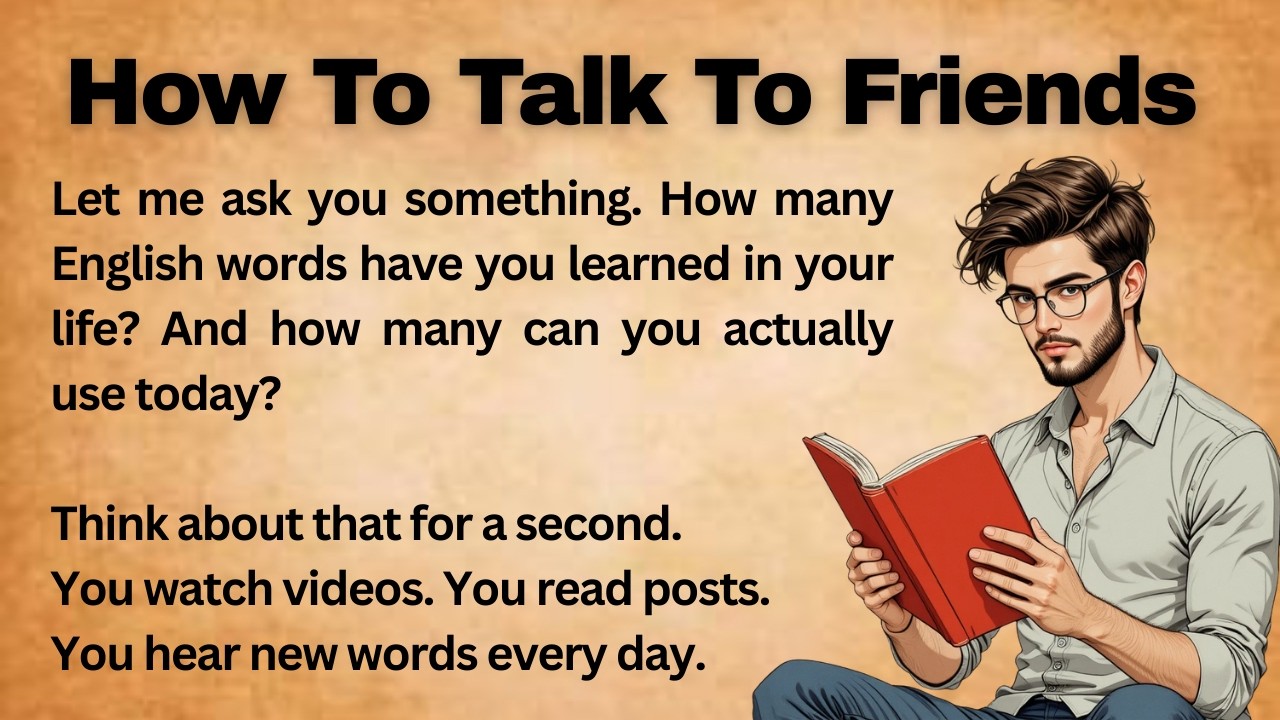 How To Talk To Friends || Improve Your English || Graded Reader || Listen And Practice  English