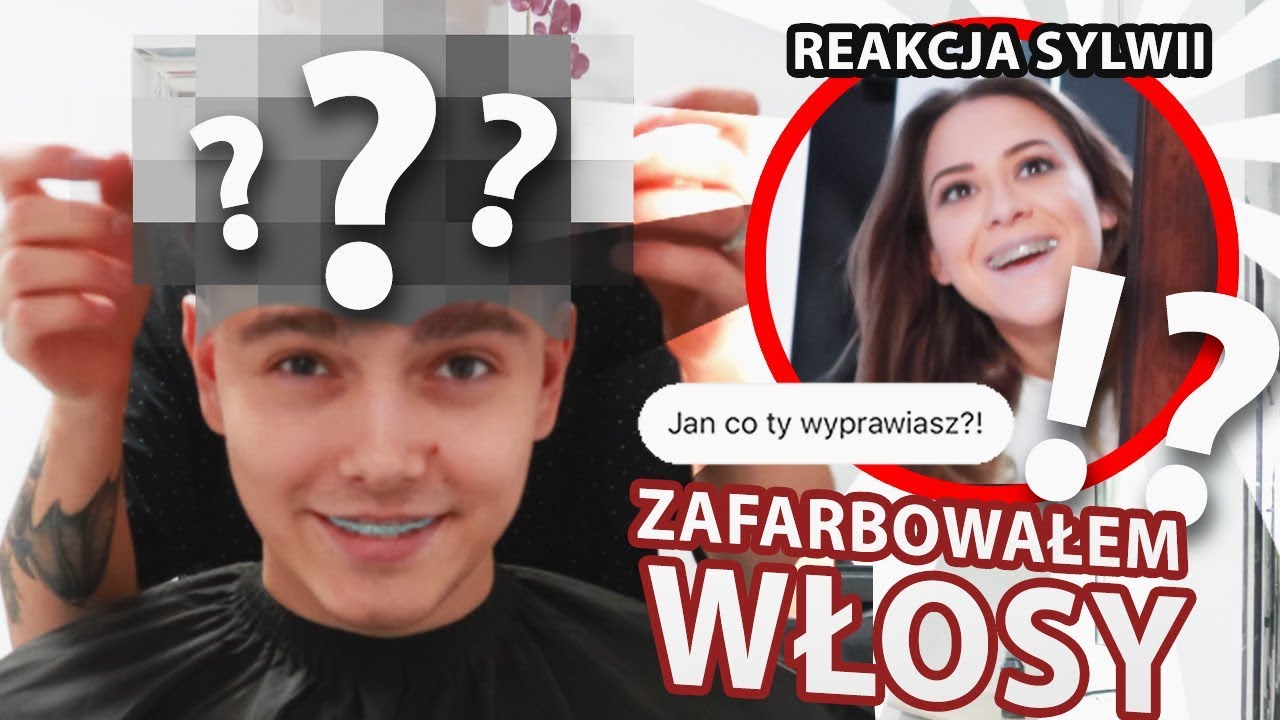 PRZEFARBOWAŁEM WŁOSY *reakcja Sylwii* | JDabrowsky i Sylwia Przybysz