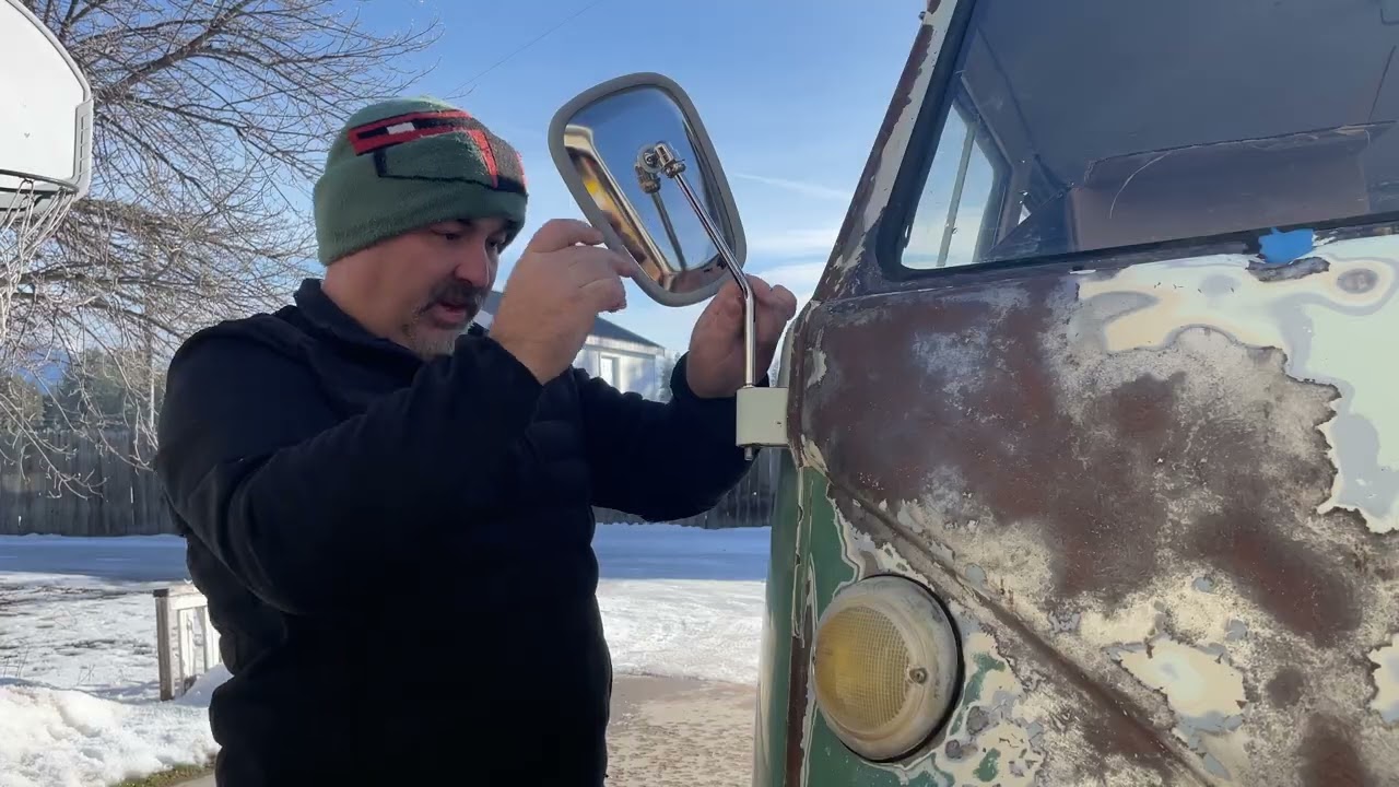 Jbugs elephant ear mirrors for a 1965 vw bus   #vwlife #vwbus #vwcamper #johnhasabus